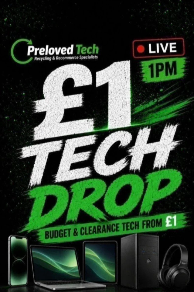 Clearance Tech | £1 Starts 60s Auctions | Mobiles, Laptops, Tablets + More