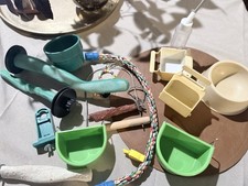 Parrot/Bird Cage accessories lot