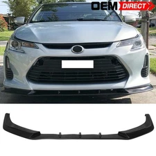 Fits 14-16 Scion tC V3 Style Unpainted Front Bumper Lip Lower Spoiler Guard PU