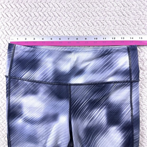 Athleta Legging Sz M Yoga Capri Pants Cross Training Silver Running Black - Picture 5 of 10