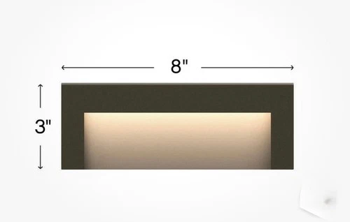 New Lot of (5) Hinkley 1557BZ Taper Contemporary Bronze LED Outdoor Step Light - Picture 3 of 3