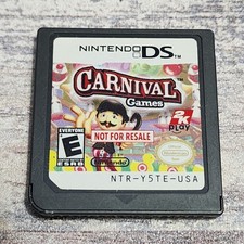 DEMO DS Carnival Games Not For Resale GPK Kiosk With Sticker RARE