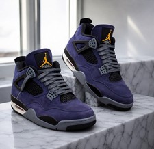 Flat Waxed Grey Shoelaces For Jordan 4 Imperial Lakers Premium AJ4 Shoe Laces