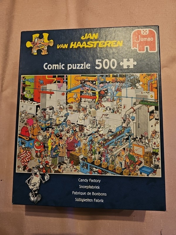 Candy Factory Snoepfabriek Jan van Haasteren 500 Pc Jumbo Puzzle 19025 Complete
