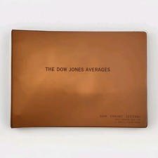 1885-1977 Vintage The Dow Jones Averages By Dow Theory Letters Charts Wall St.