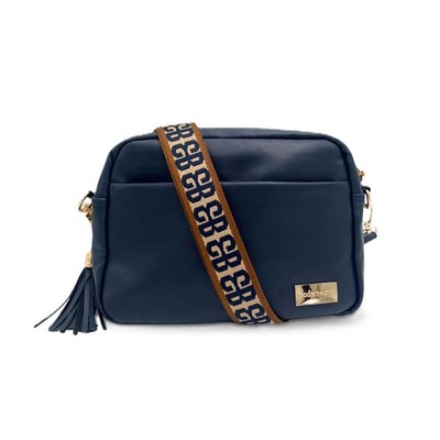 Modern+Chic Alice Crossbody Bag: Vegan Leather Purse with Roomy Exterior/Inte...