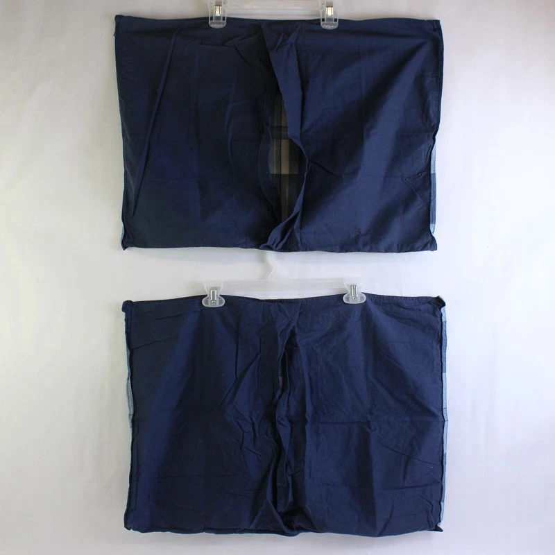 Set of 2 Nautica Cotton Pillow Shams for 26" x 20" Standard Pillow Blue Plaid - Image 2 of 4