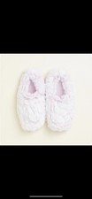 NEW XL Marshmallow Lavender Slippers Warmies