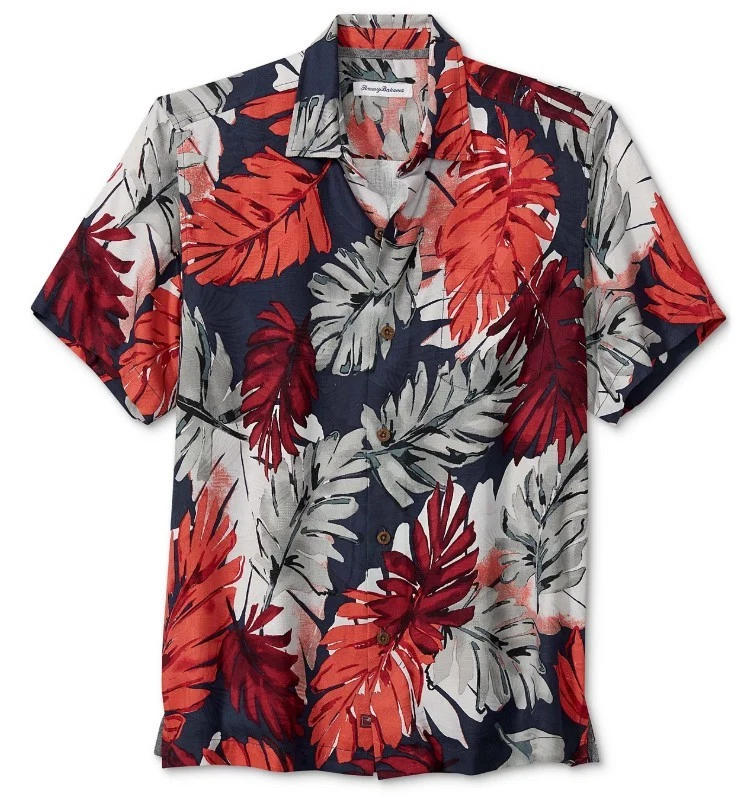 Tommy Bahama FERONA FRONDS Men's SILK Camp Shirt $148 LARGE, XL