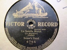 1906 John Philip SOUSA's Band Italian March Maxixe La Sorella Mattchiche 4744