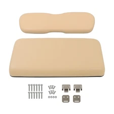 Beige Front Seat Bottom & Back Cushion Set For Club Car/Golf Cart DS 2000.5-Up
