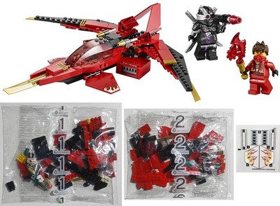 LEGO 70721 Kai Fighter (NEW SEALED BAGS + STICKER SHEET) Ninjago