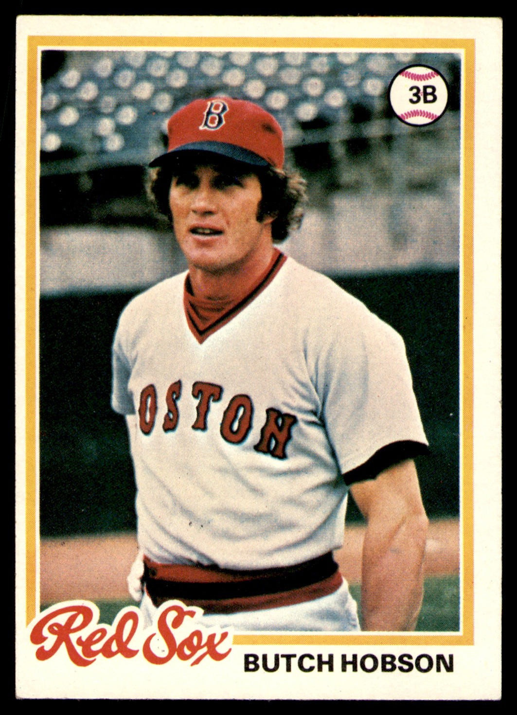 1978 Topps #155 Butch Hobson Boston Red Sox Card