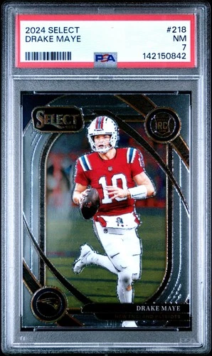 2024 PANINI SELECT #218 DRAKE MAYE ROOKIE RC PSA 7