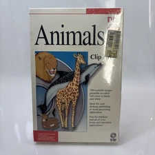 Vintage Sealed Animals Clip Art Windows DOS PC CD-ROM Software New Pro One IBM