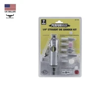 Mini Straight Air Die Grinder Kit - Pneumatic Polisher Cutter Rotary Tool Set