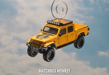 1941 Livery Yellow Jeep Gladiator Truck SUV Christmas Ornament Adorno Pickup
