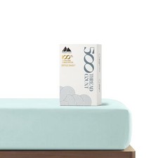 King Size Fitted Sheet Only - 100 Cotton 500 Thread Count Deep Pocket King F...