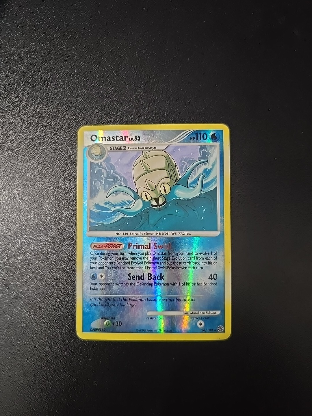 Pokemon Tcg Omastar 26/100 Majestic Dawn Reverse Holo LP