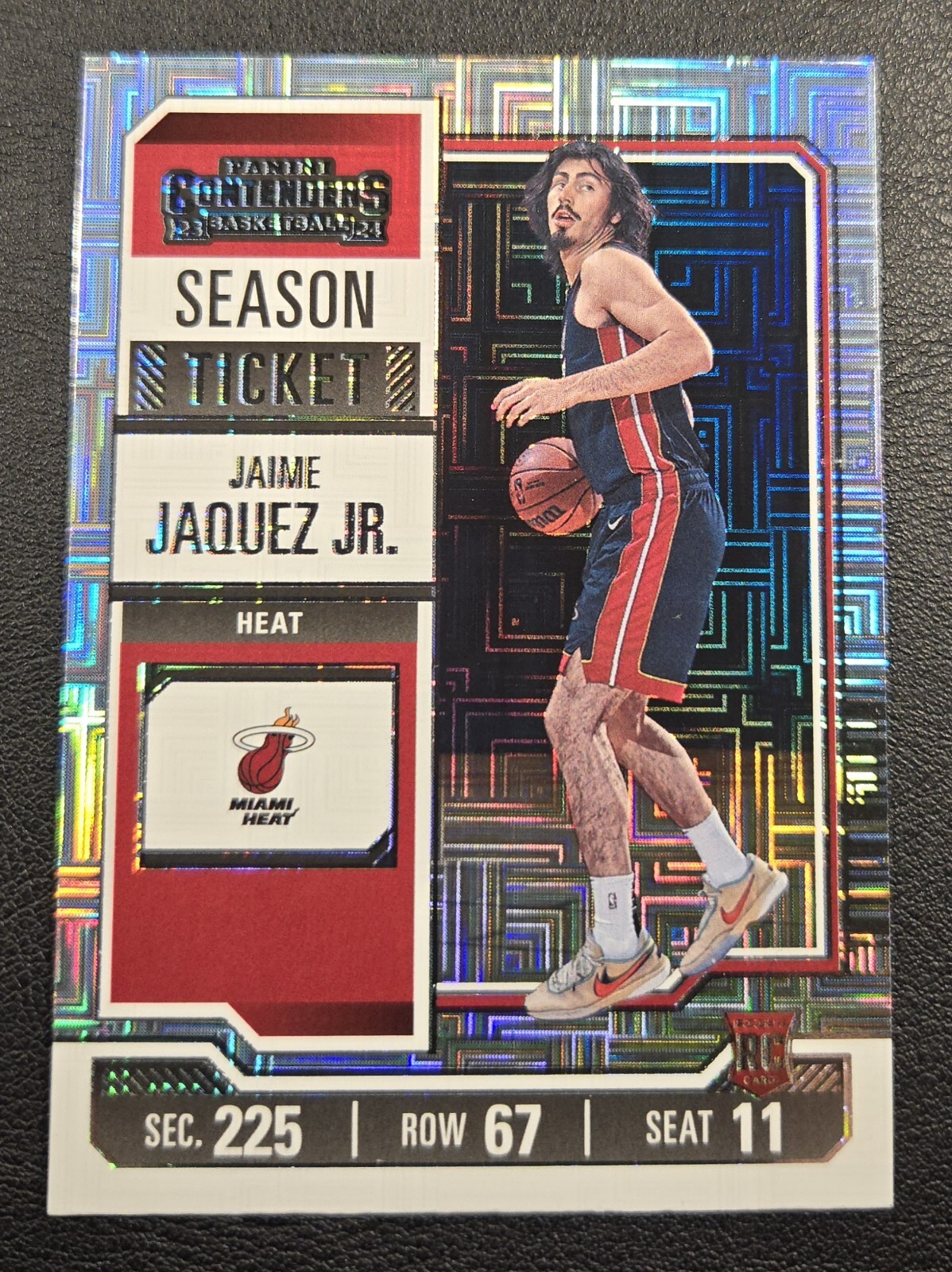Jaime Jaquez Jr. Panini Contenders 2023-24 Rookie Season Ticket Mojo Miami Heat