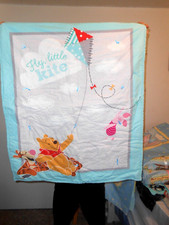 Pooh "Fly a Little Kite" 2 Baby Quilt