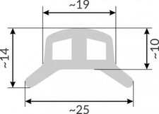 Kantenschutz Rammschutz Stoßkante Scheuerleiste Rand Boot Keder Einlage Leiste
