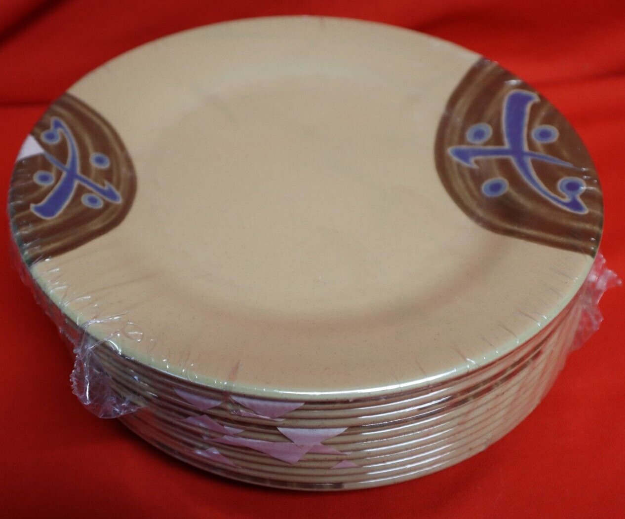 YANCO "AD100" 9in. ROUND MELAMINE RESTAURANT DINNER PLATES SET OF 12