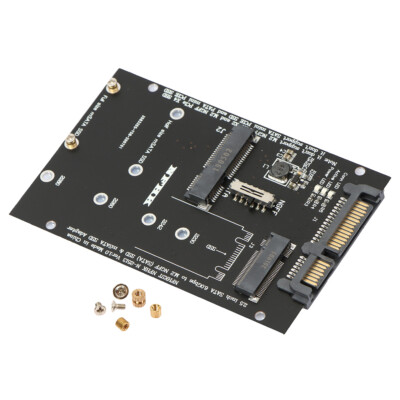 M.2 NGFF MSATA SSD auf SATA 3.0 Adapter 2 in 1 Konverterkarte für PC LaptopC CR