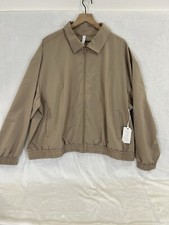 Stylus Women’s Jacket New Size 2xl Birchwood Beige Zip Up Coat