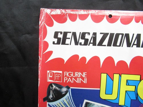 LOCANDINA SENSAZIONALE FIGURINE UFO MANIFESTO POSTER RACCOMANDATA GRATUITA - Picture 2 of 7