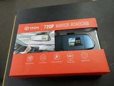 Yada RoadCam 720P Mirror Camera, 120-Degree Wide Angle Lens, G-Sensor Technology