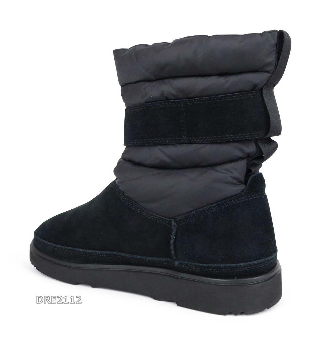 UGG Classic Short Pull-On Weather Black Winter Boots Mens Size 9