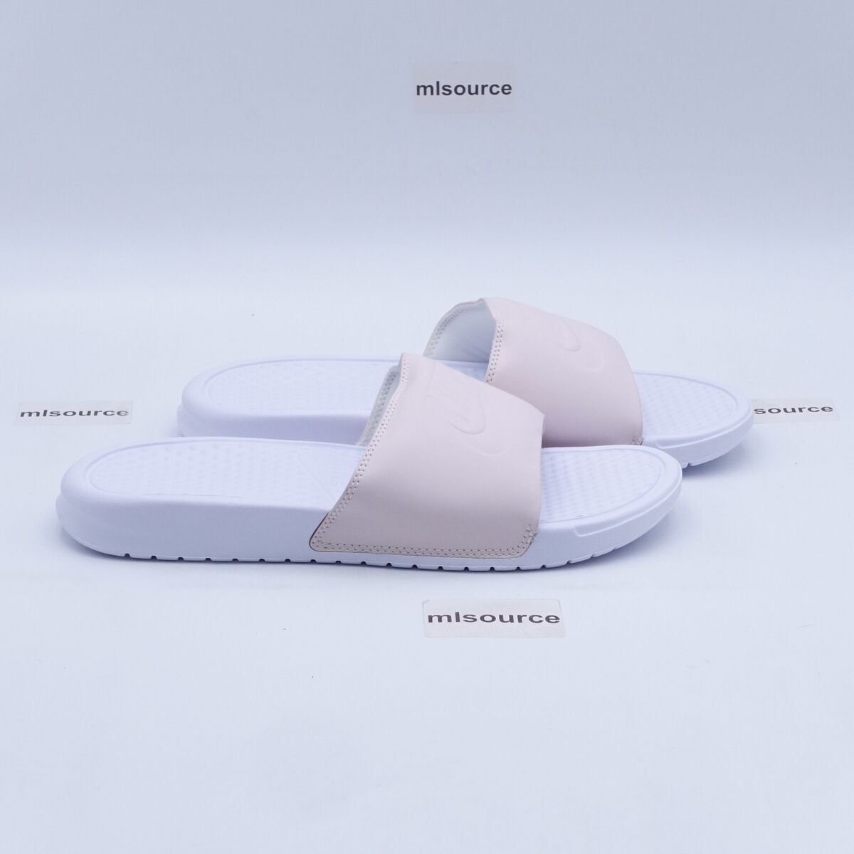 Nike Women's Benassi JDI Swoosh Slide Sandals CW5823-100 White