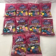Dubble Bubble COTTON CANDY Flavored Bubble Gum Balls - Lot Of 10 Bags
