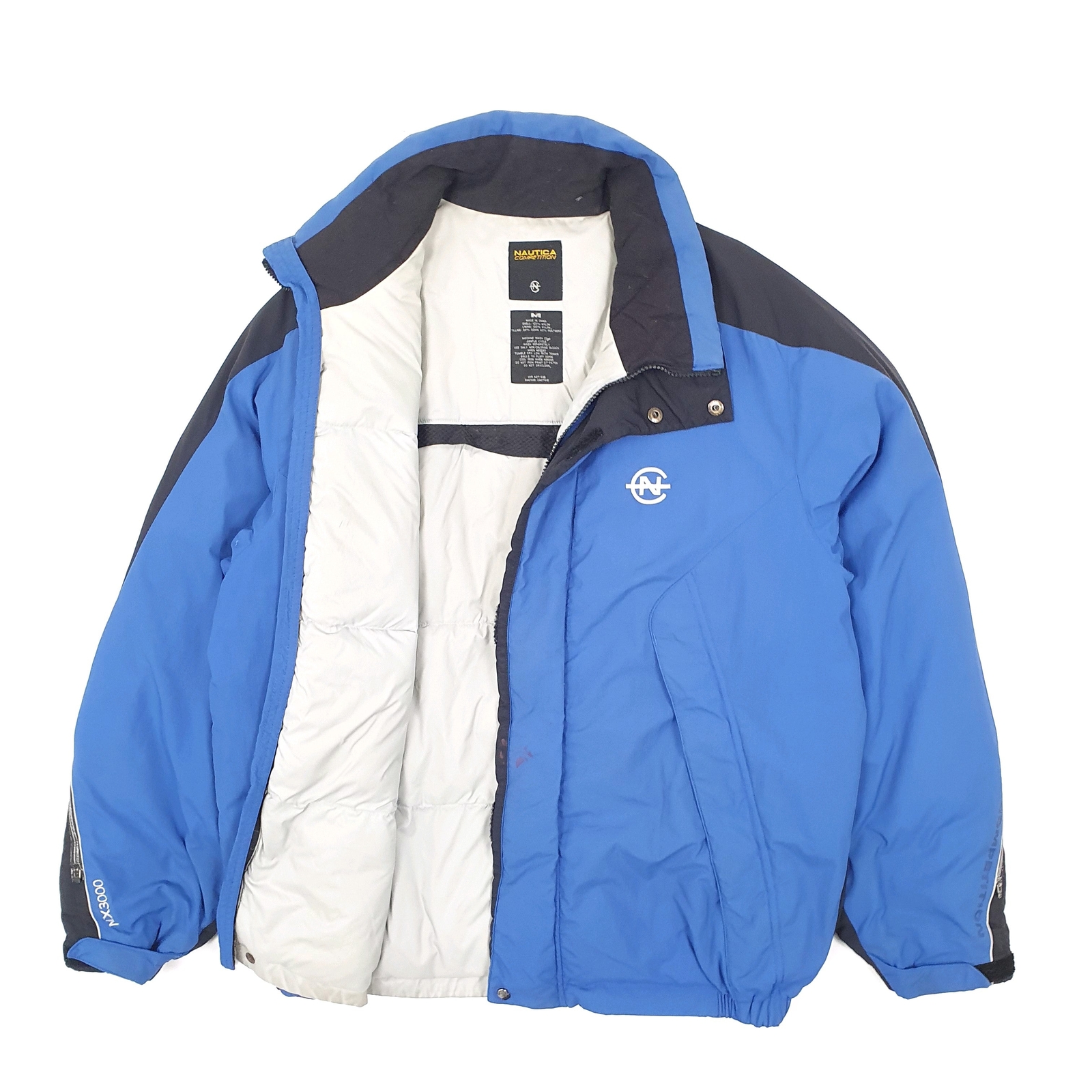 NAUTICA Puffer Jacket Coat Insulated Goose Down Competition Mens M image 2