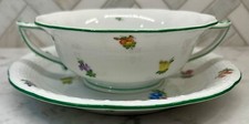 Herend Kimberly Footed Cream Soup and Saucer