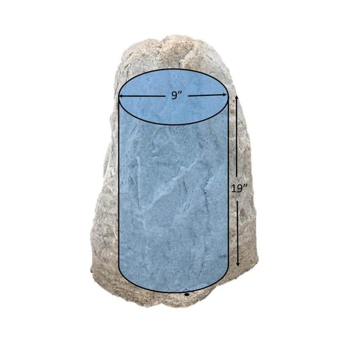 Plastic Fake Rock Cover Gray Concealing Lawn Pipe Well Pump Hide Landscape Decor - Picture 4 of 5