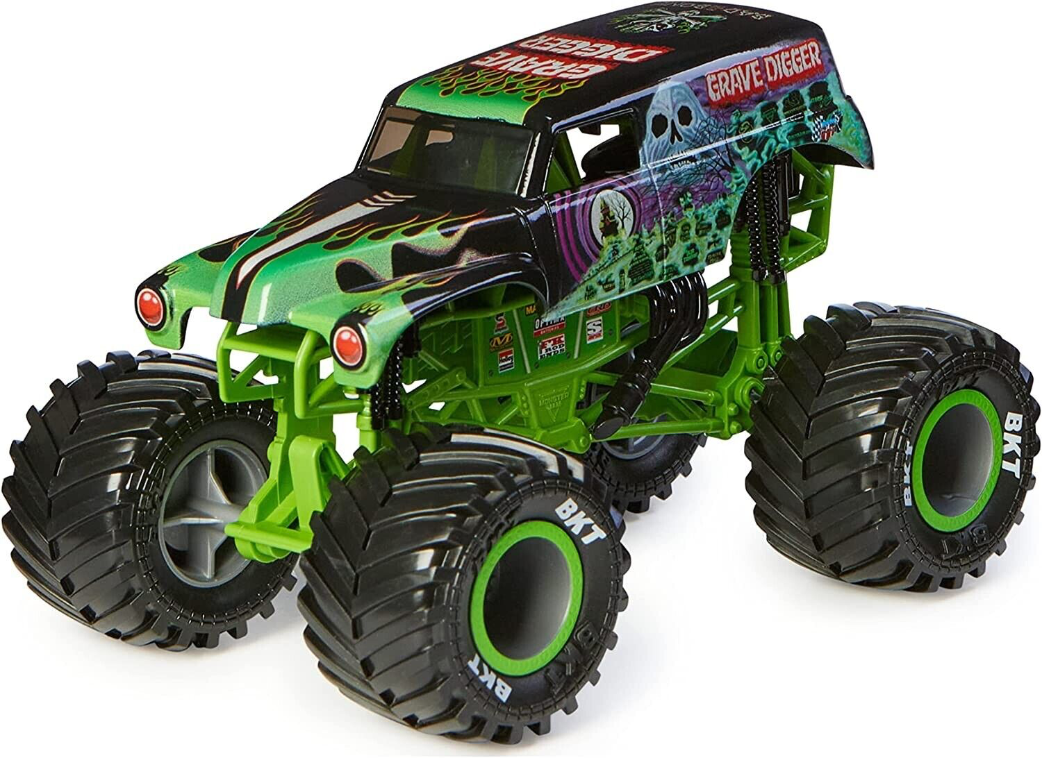 Sunny Brinquedos Monster Jam - 1:24 Collector Die Cast Trucks Grave Digger  C9, Multicor