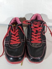 Zumba Sneakers Pink Heart Black Sneakers Shoes Size 10 Great Condition