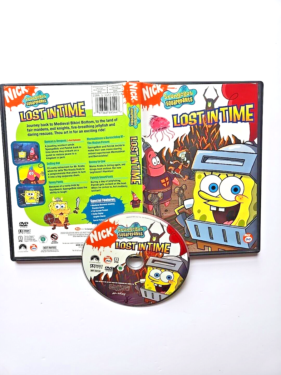 SpongeBob SquarePants: Lost in Time DVD Nickelodeon Kids