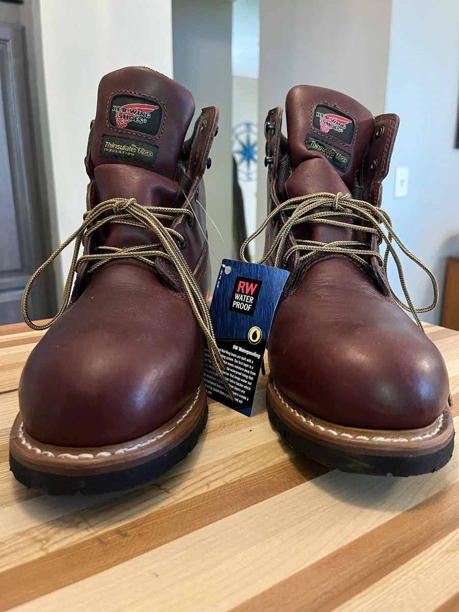 Red wing shoes store water boots
