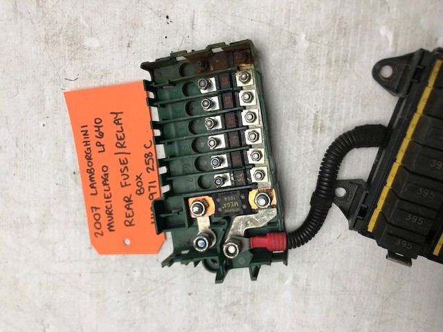 07 LAMBORGHINI MURCIELAGO LP640 FUSE RELAY ELECTRICAL BOX 410971258c 08 09 10