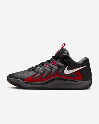 New Nike KD 17 EP Basketball Shoes - Black/ University Red (FJ9488