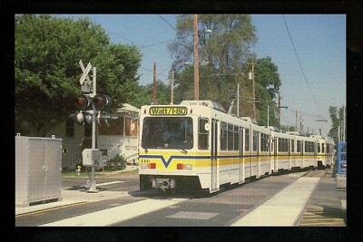 Train Railroad postcard AVD RT Metro #116 120 102 Sacramento CA 1987 TP89 