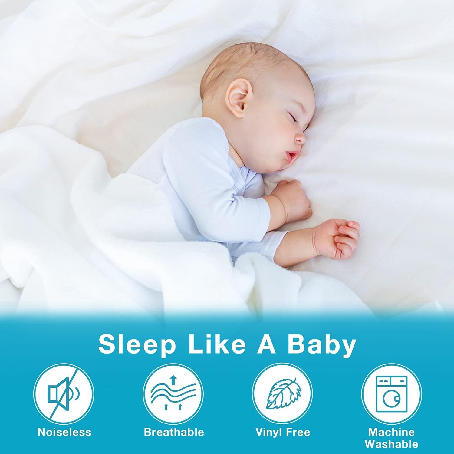 Breathable Waterproof King Size Mattress Protector 6-1 Inches Soft-image