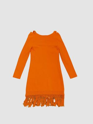 derek lam orange dress Derek Lam 10 Crosby Women's Alivia Mixed Media Racerback Dress - Tangerine