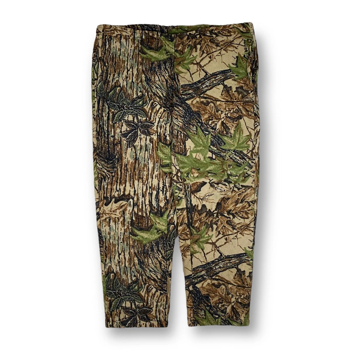 Vintage Woolrich Wool Camouflage Hunting Cargo Pants Leaf Camo Men’s Size  Large