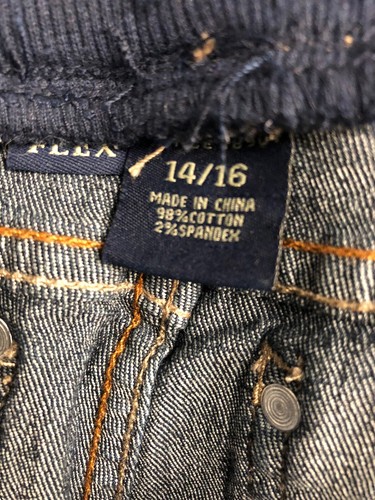 U.S. Polo Assn Girls Blue Drawstring Waist Flex Jeans Size 14/16 - Picture 7 of 8