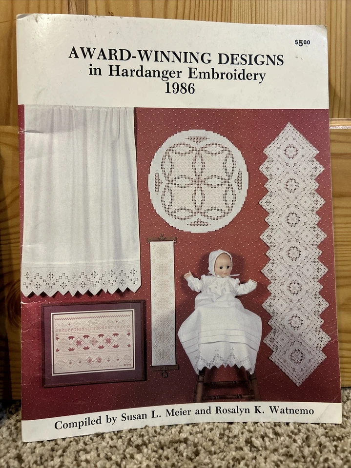 3 Vintage OOP Award Winning Hardanger Embroidery Designs 1985 1986 Favorites - Image 4 of 4