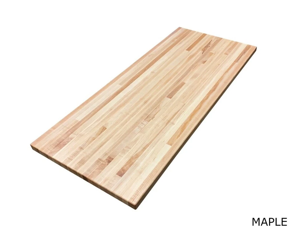 Encimera de bloque de carnicero - 1,5" de grosor - tamaños personalizados disponibles Foto 2 de 4